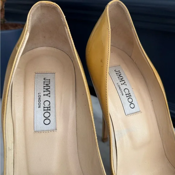 Jimmy Choo Women's Mustard Heels - Picture 2 of 7